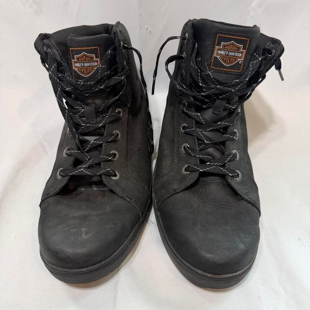 Harley-davidson Men's Black and Grey Boots